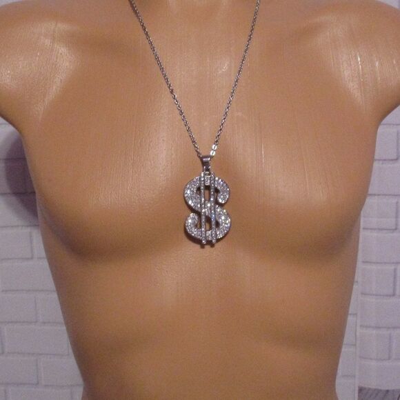 Money Sign Pendant Necklace - Picture 6 of 6